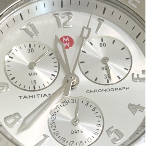 Michele Tahitian Jelly Bean White Silicone Chrono Women’s Watch 
MWW12000090 - Picture 2 of 5